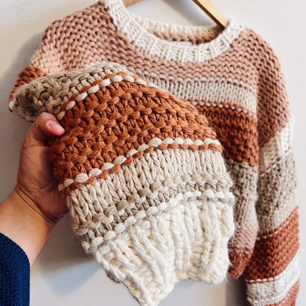 Sadie And Sage Chunky Pullover Cottage Core Sweater - Picture 3 of 6